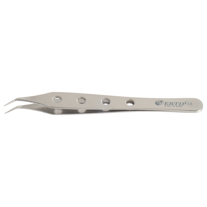 Horizontaal gekartelde extractie-forceps gaten 8 mm 55°