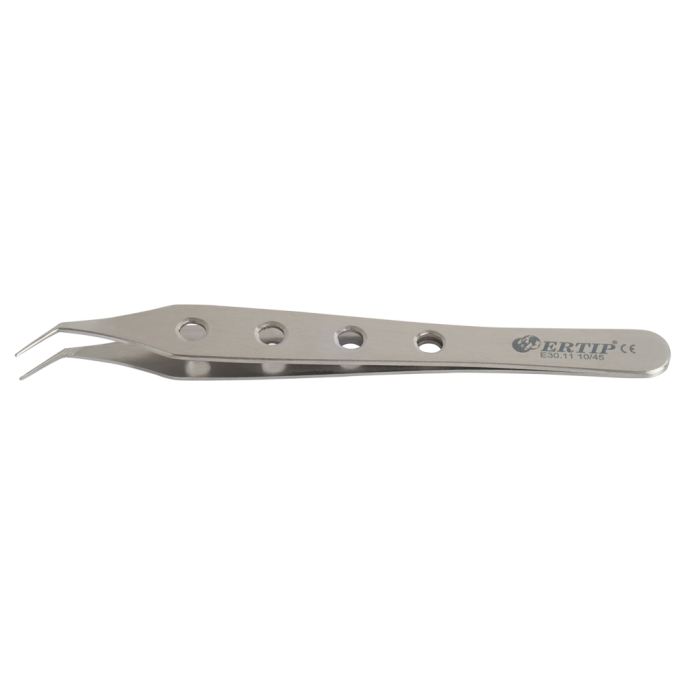 Horizontaal gekartelde extractie-forceps gaten 10 mm 55°