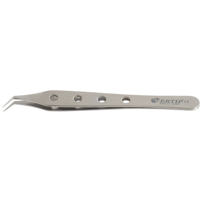 Horizontaal gekartelde extractie-forceps gaten 10 mm 55°