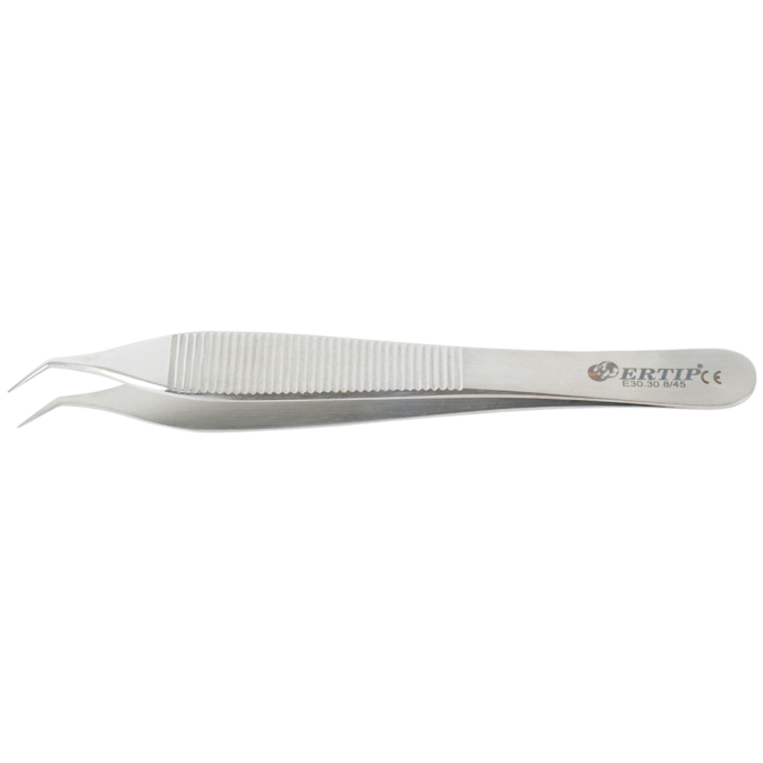 Adson niet-gekartelde extractie-forceps 8 mm 55°