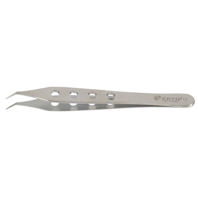 Gekartelde extractie-forceps met gaten 8 mm 55°