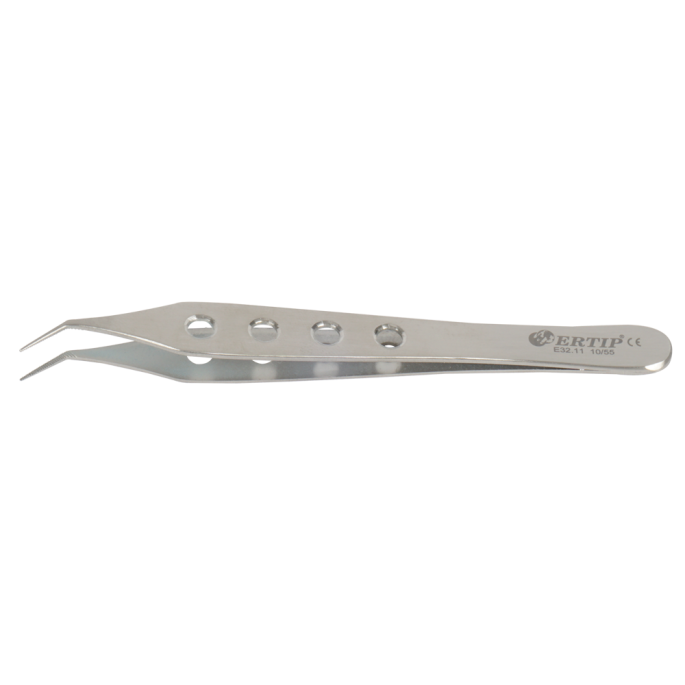 Gekartelde extractie-forceps met gaten 10 mm 55°