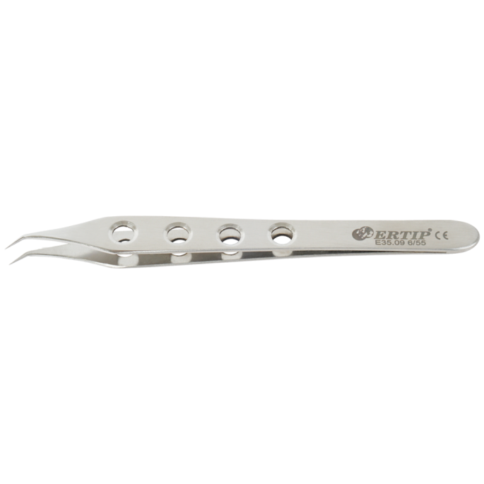 Niet-gekartelde extractie-forceps met gaten 6 mm 55°