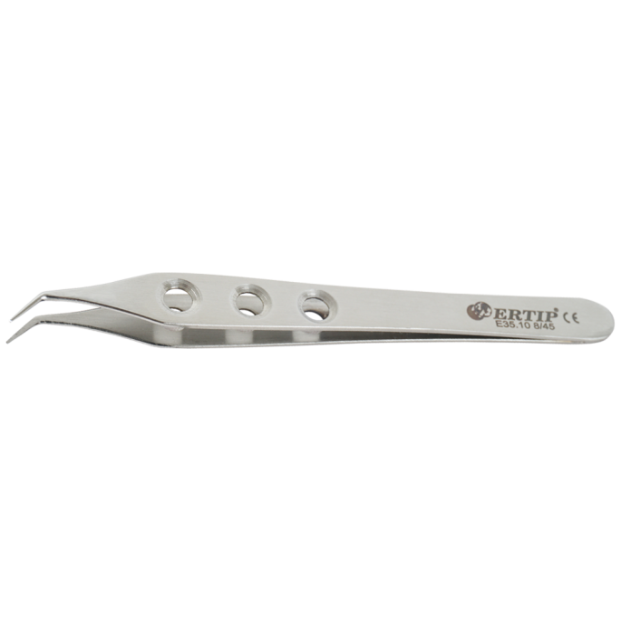 Niet-gekartelde extractie-forceps met gaten 8 mm 55°