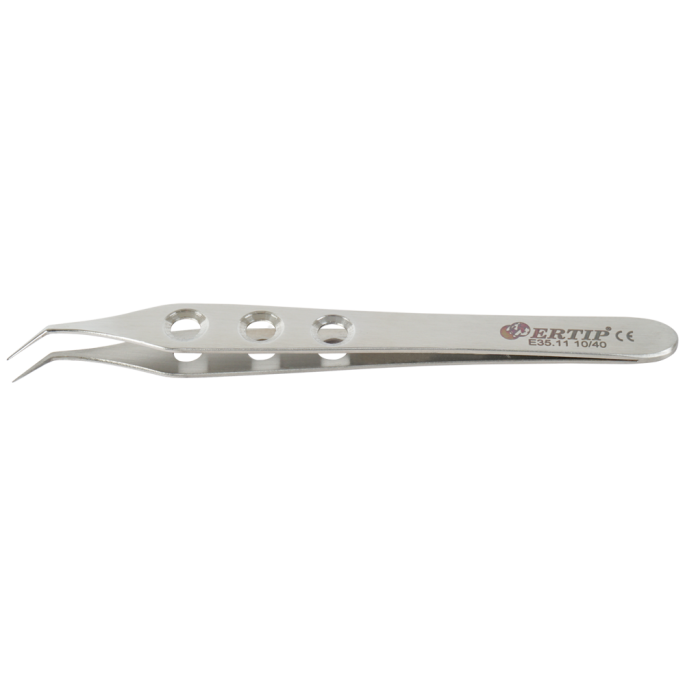 Niet-gekartelde extractie-forceps met gaten 10 mm 55°