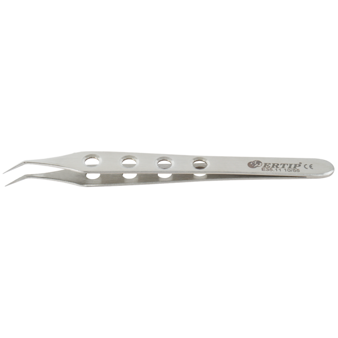 Niet-gekartelde extractie-forceps met gaten 10 mm 55°