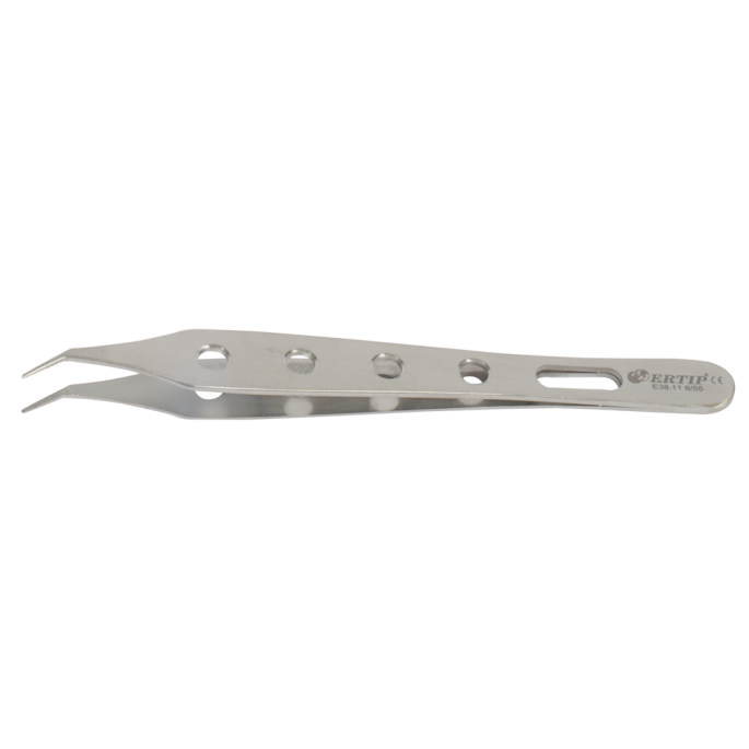 Soft Adjusted gekartelde forceps met gaten 8 mm 55°