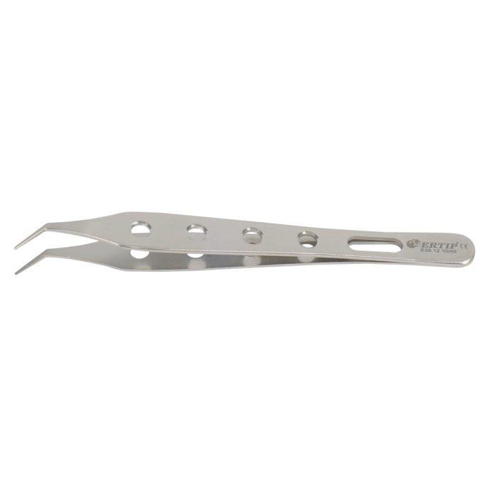 Soft Adjusted gekartelde forceps met gaten 10 mm 55°