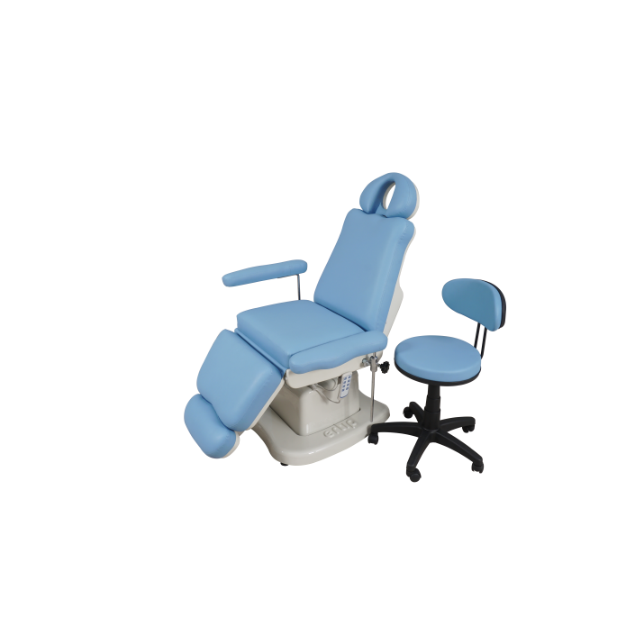 Elegance behandelstoel 4 motoren blauw
