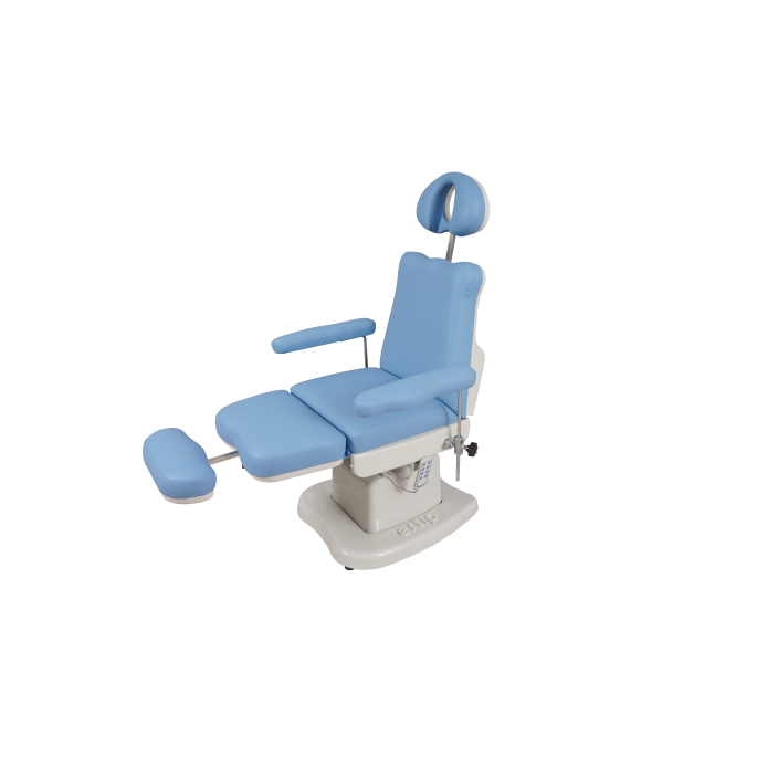 Elegance behandelstoel 4 motoren blauw