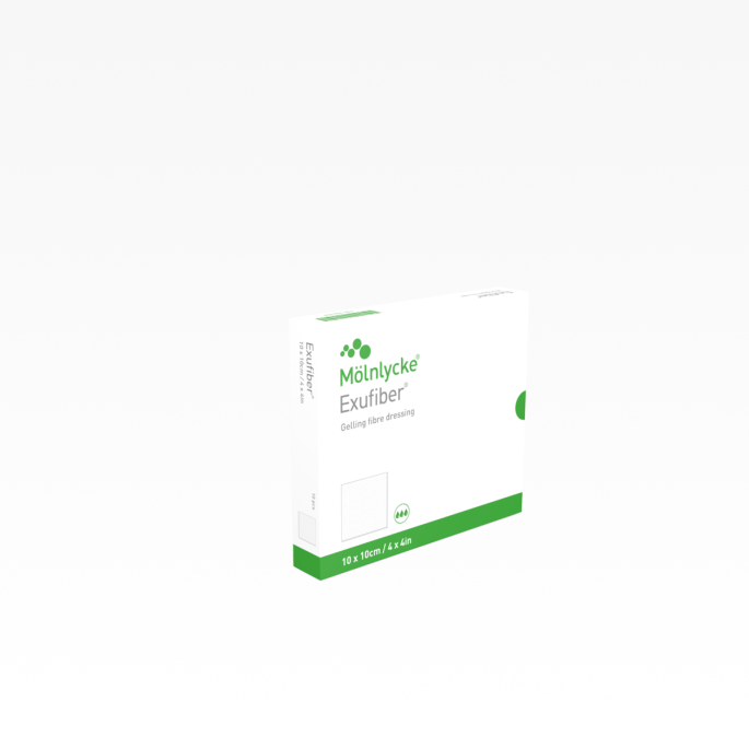 Exufiber gelvormend vezelverband, 2 x 45 cm (streng), 5 x 1 stuk