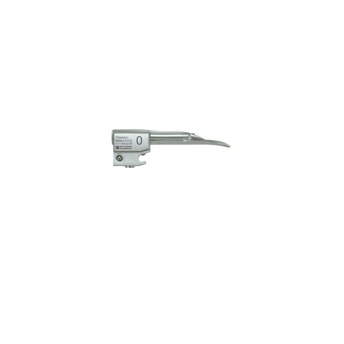 HEINE Classic+ Miller F.O. laryngoscoopblad, maat 0, 80 mm, distale breedte 11 mm