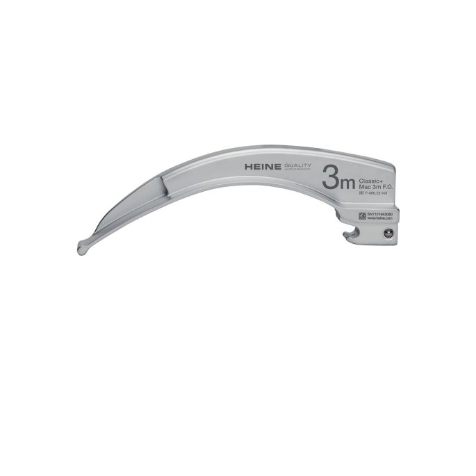 HEINE Classic+ Macintosh F.O. laryngoscoopblad, maat 3m (sterker gebogen), 134 mm