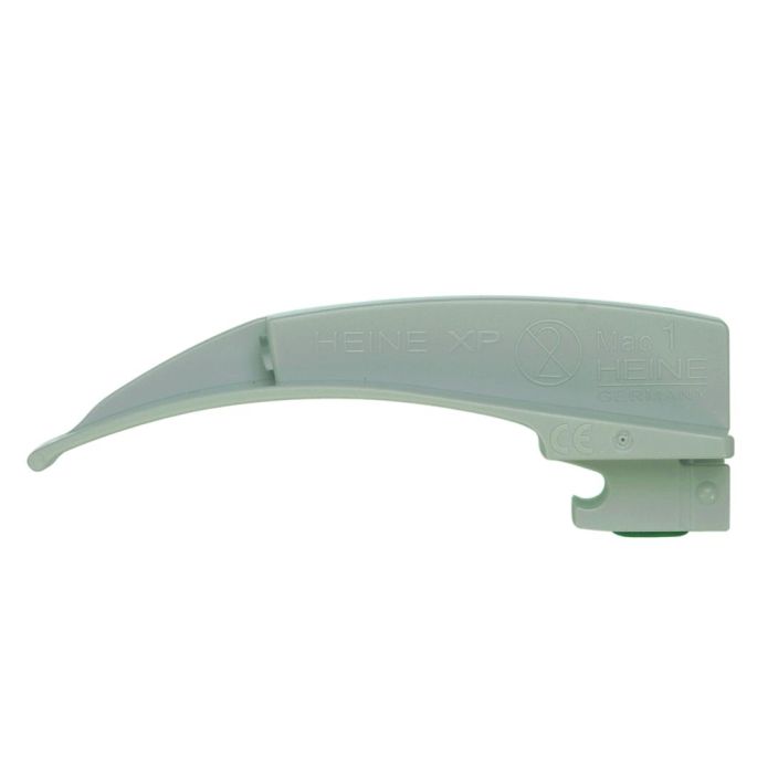 HEINE XP Macintosh wegwerp laryngoscoopblad maat 1, 90 mm totale lengte, 9 mm distale breedte, doos van 25 stuks