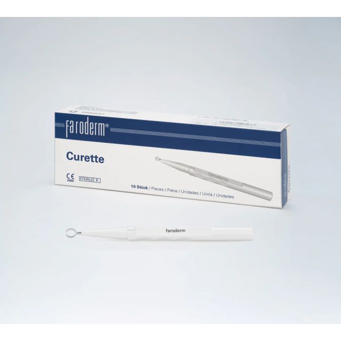 Faroderm huidcurette 4 mm, 10 stuks