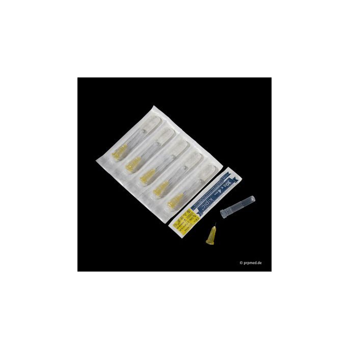 KIPIC injectienaald 30G x 4 mm, geel, steriel Luer-Lock, 100 stuks
