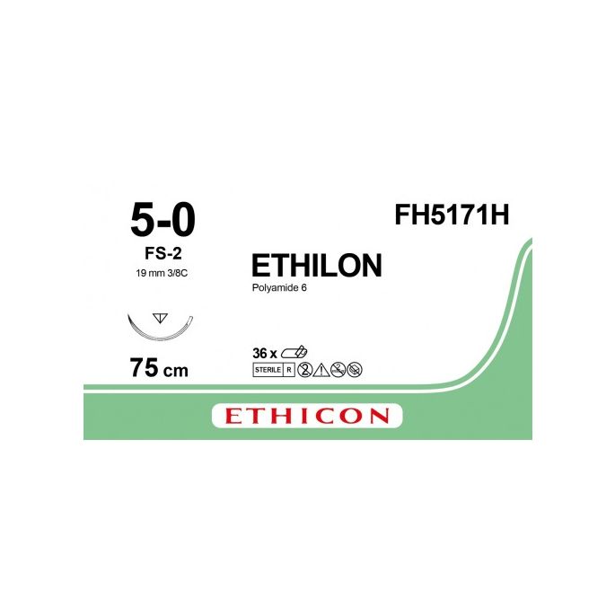 Ethilon zwart 5-0, FS-2 naald, FH5171H, 36 stuks