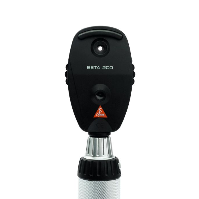 HEINE G100 LED VET spleetverlichtingskop + BETA 200 LED oftalmoscoop diagnostische set met BETA batterijhandvat, specula en harde koffer (2,5 V)