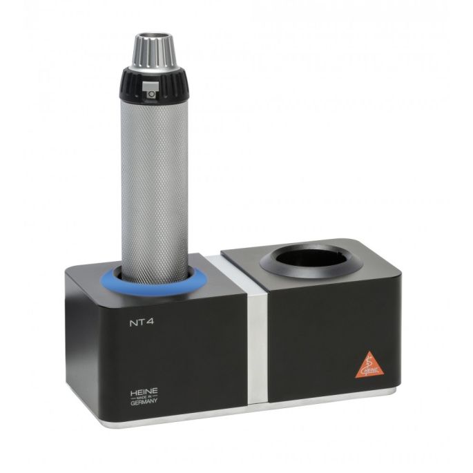 Heine DELTA 20T dermatoscoop met BETA4 NT oplaadbaar handvaat en NT4 tafellader