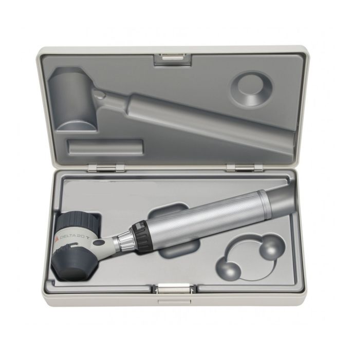 Heine DELTA 20T dermatoscoop met BETA4 NT oplaadbaar handvaat en NT4 tafellader