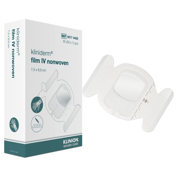 Kliniderm Film IV infuusfolie 7,5 x 8,9 cm, 50 stuks