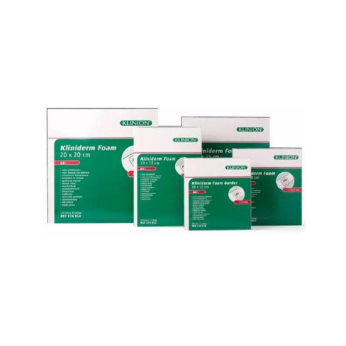 Kliniderm Foam schuimverband 15 x 15 cm, 10 stuks