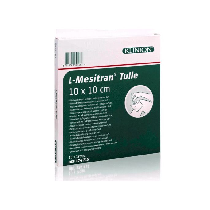 Mesitran Tulle honingtulle 10 x 10 cm, 10 stuks