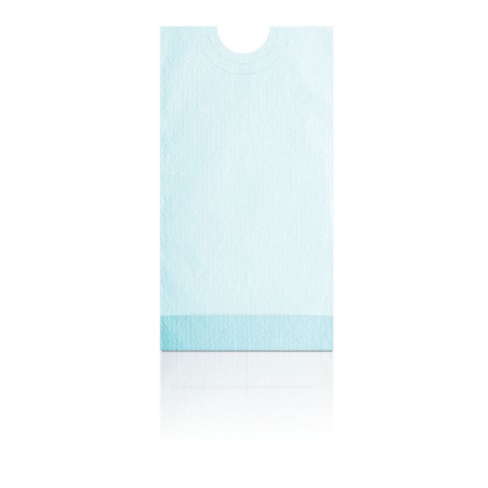 Klinion patiëntenslab met opvangdeel blauw/wit 38 x 70 cm, 100 stuks