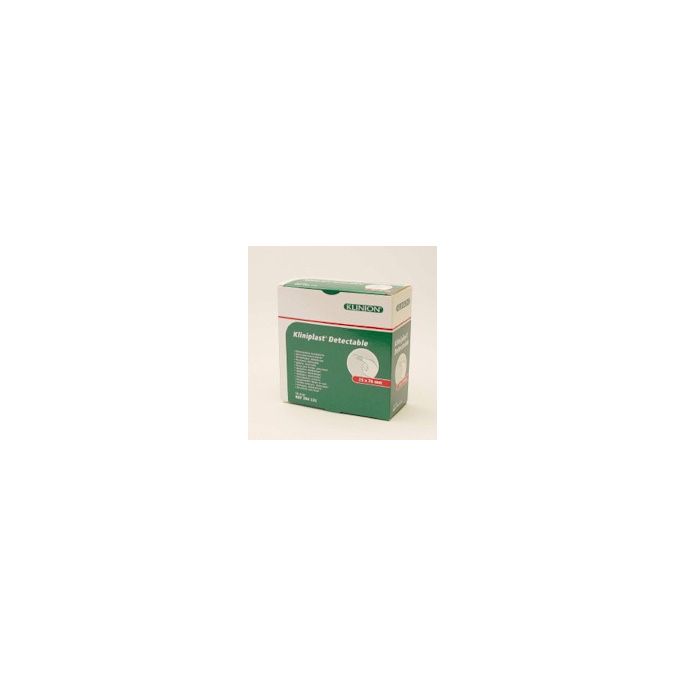 Kliniplast detecteerbare wondpleister blauw 25 x 76 mm, 50 stuks