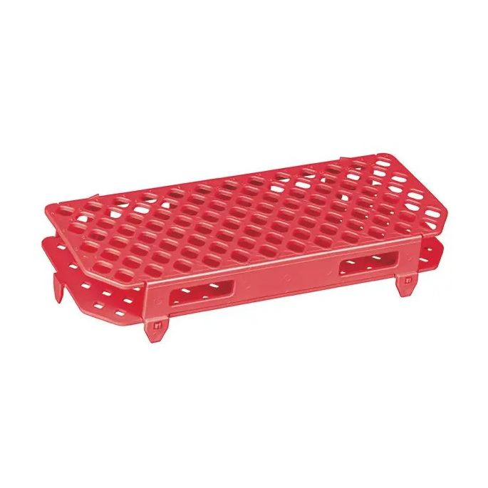 Kartell reactievatjes-standaard PP rood, 100 boringen, 5 stuks
