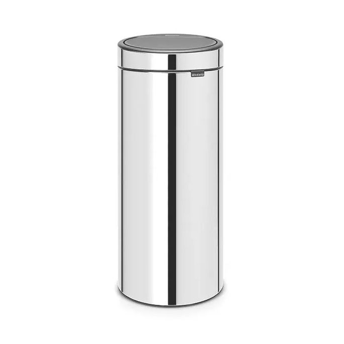 Touch Bin New pedaalemmer, 30 liter, Brilliant Steel