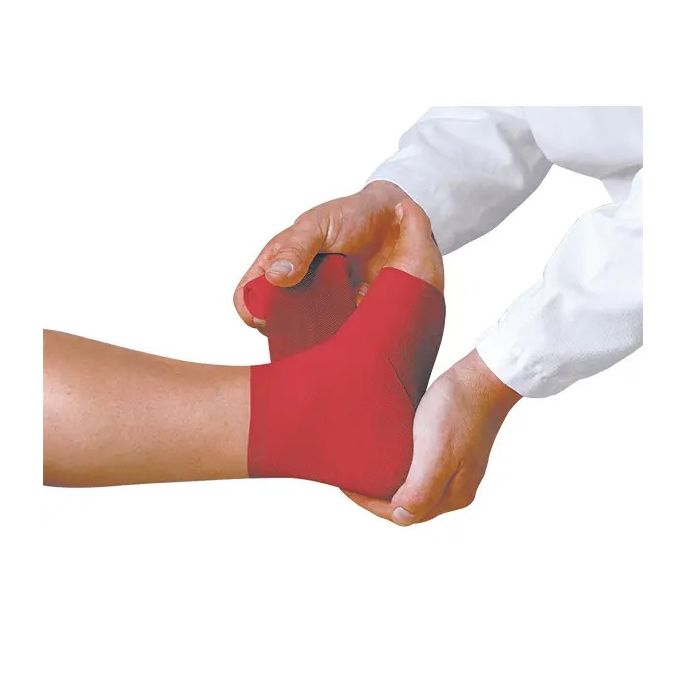 Lenkelast Color elastisch windsel, 6 cm x 5 m, rood, 10 stuks