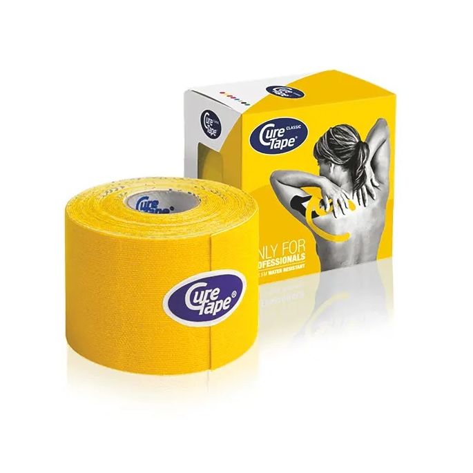 Curetape Classic kinesiotape, 5 m x 5 cm, kleur geel