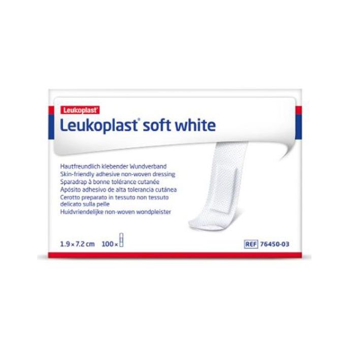 Leukoplast Soft White wondpleister, 1,9 x 7,2 mm, 100 stuks