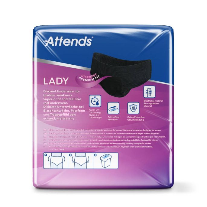 ATTENDS Lady Discreet Underwear 3 L, 10 stuks