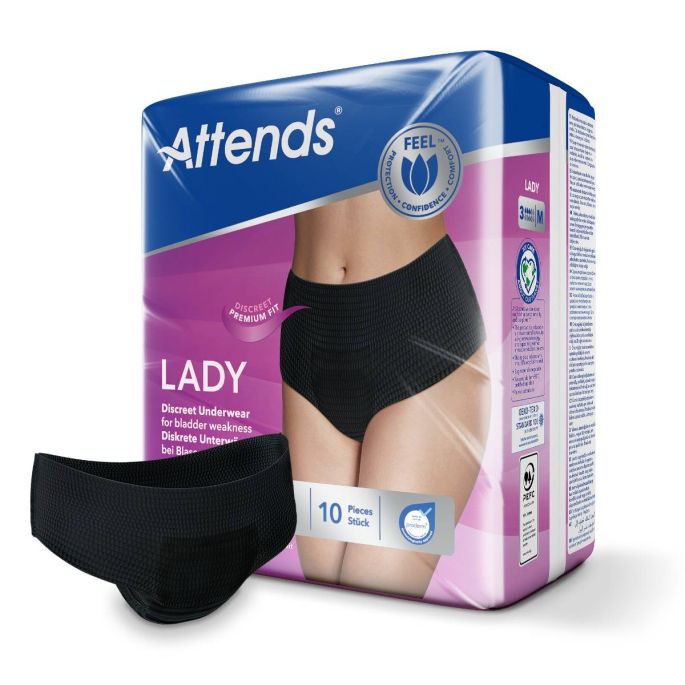 ATTENDS Lady Discreet Underwear 3 M, 10 stuks