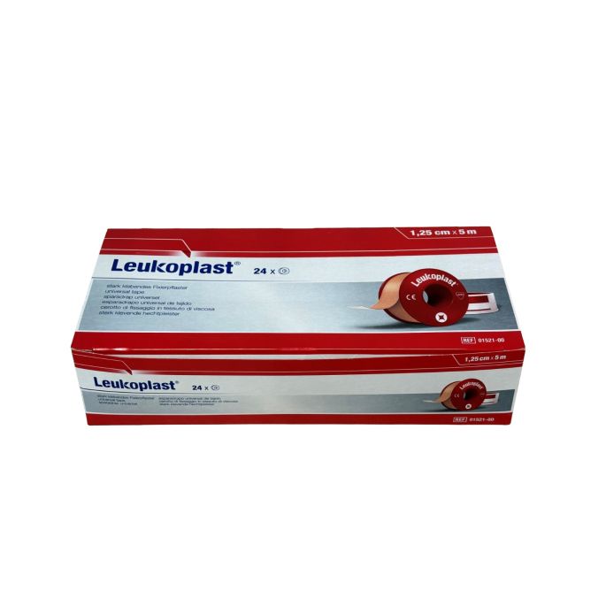 Leukoplast hechtpleister op klem, 1,25 cm x 5 m, 24 stuks