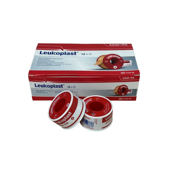 Leukoplast hechtpleister op klem, 1,25 cm x 5 m, 24 stuks