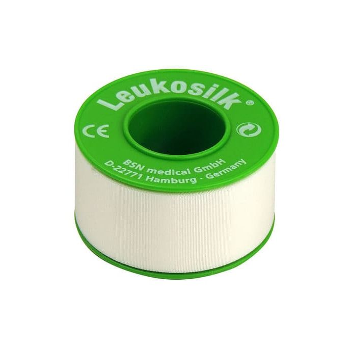 Leukosilk hechtpleister, 1,25 cm x 9,2 m, per rol