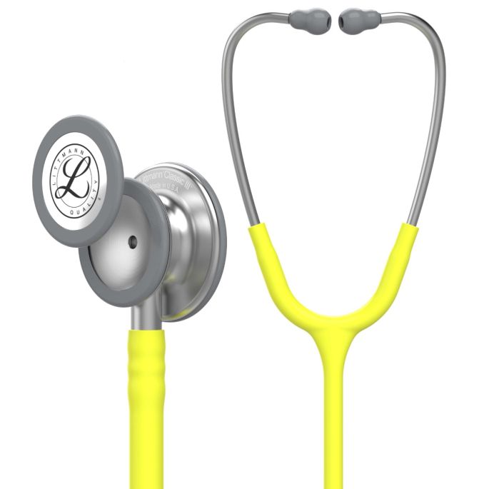 3M Littmann Classic III Monitoring Stethoscoop Limoen | RVS Geborsteld
