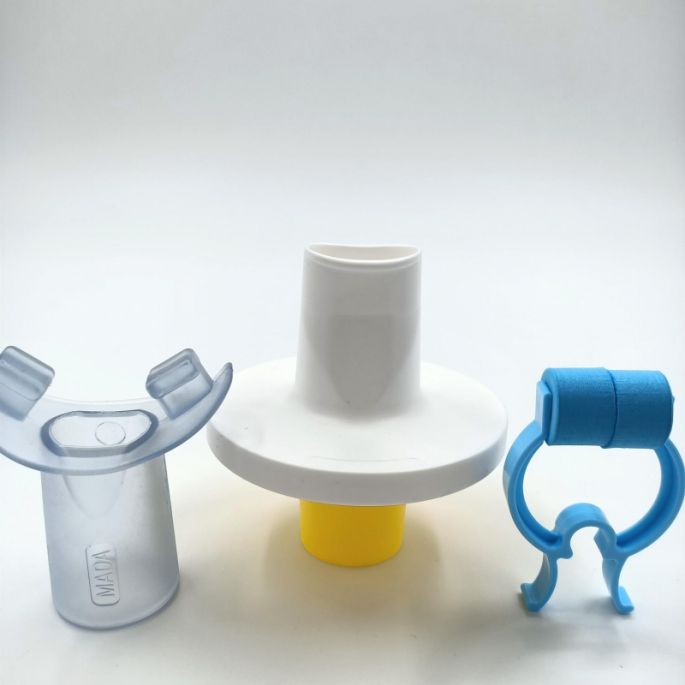 MADA 83B geel bacteriefilter + foam neusklem en bite-on mondstuk, 80 stuks