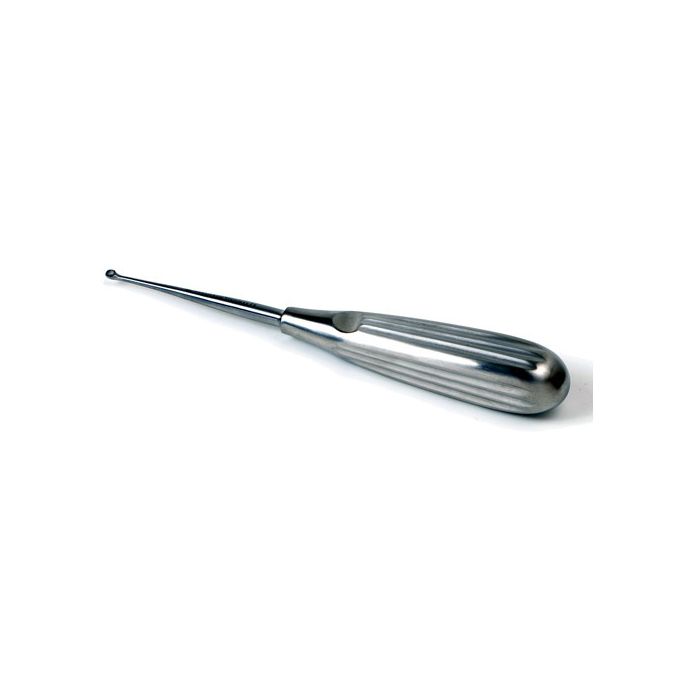 Bruns scherpe lepel (rond) # 0000 - diam. 1 mm 17 cm RVS