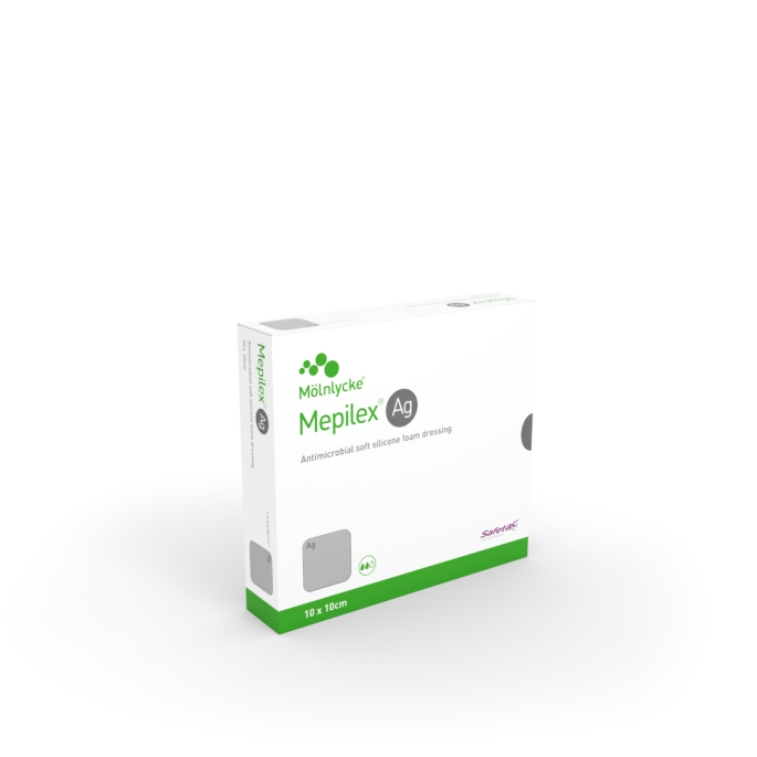 Mepilex Ag schuimverband, 10 x 10 cm, 5 x 1 stuk