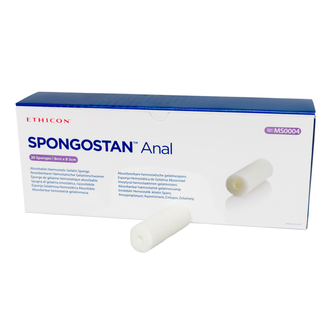 Spongostan Anaal 80 x 30 mm, 20 stuks