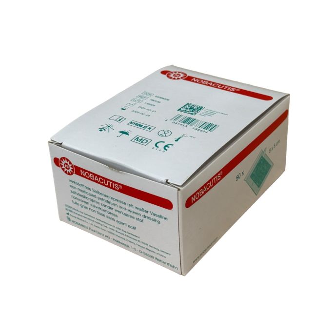 Nobacutis zalfgazen steriel 5 x 5 cm, 10 stuks