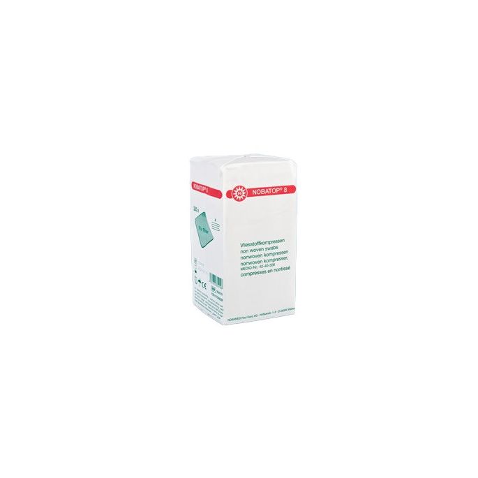 Nobatop 8 non-woven kompres 4-laags niet steriel 10 x 10 cm, 200 stuks