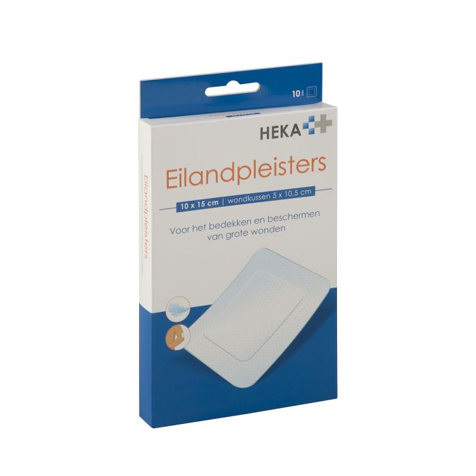 HEKA eilandpleister 10 x 15 cm steriel, 20 stuks