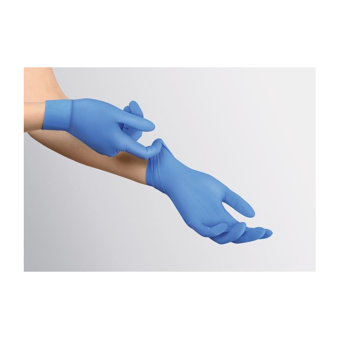 Peha-soft nitrile handschoenen blauw steriel XS, 100 stuks