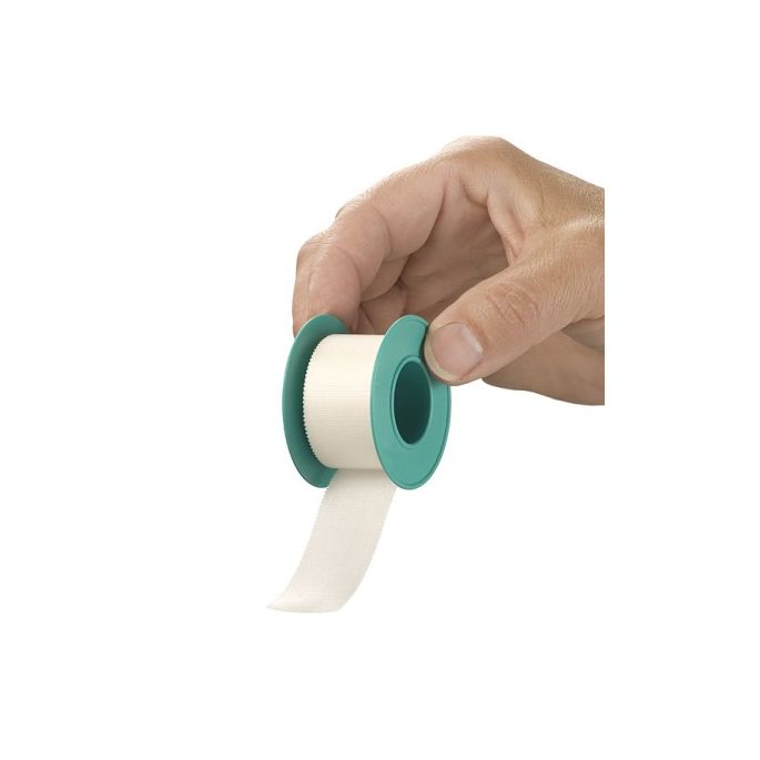 HEKA Silk hechtpleister ring 5 m x 2,5 cm niet steriel, 12 stuks