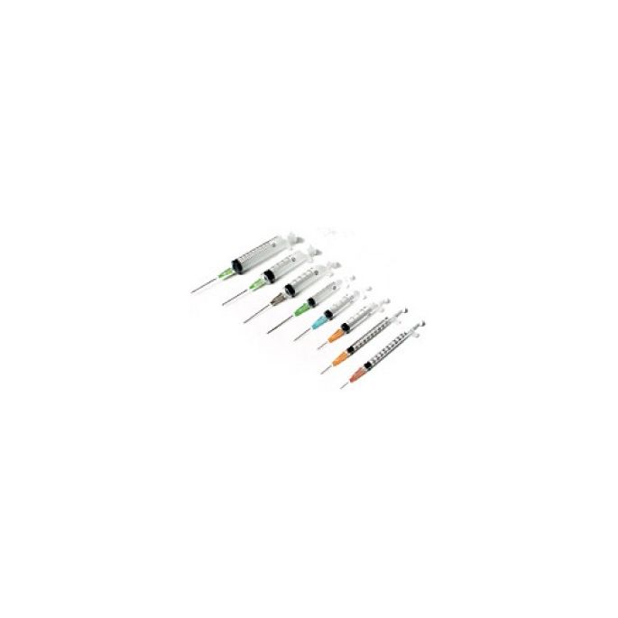 BD Emerald spuit 2 ml + naald 23G 0,6 x 25 mm, 100 stuks